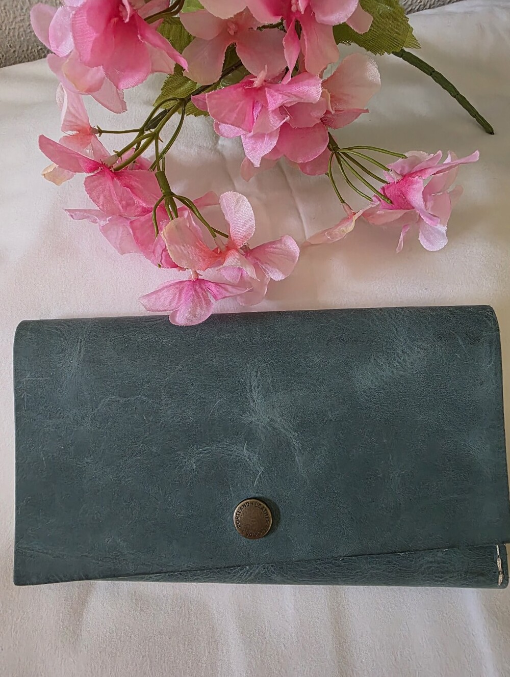 Portland Leather Aqua  Rancher Wallet